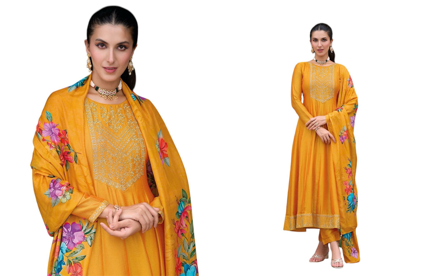Flair Anarkali Kameez & Pants