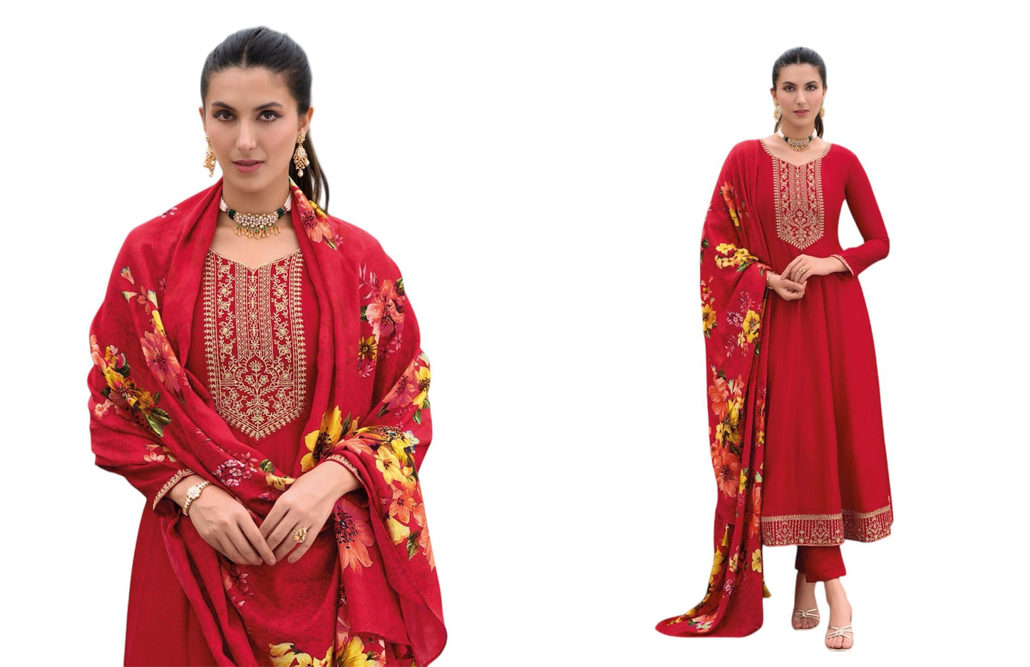 Flair Anarkali Kameez & Pants