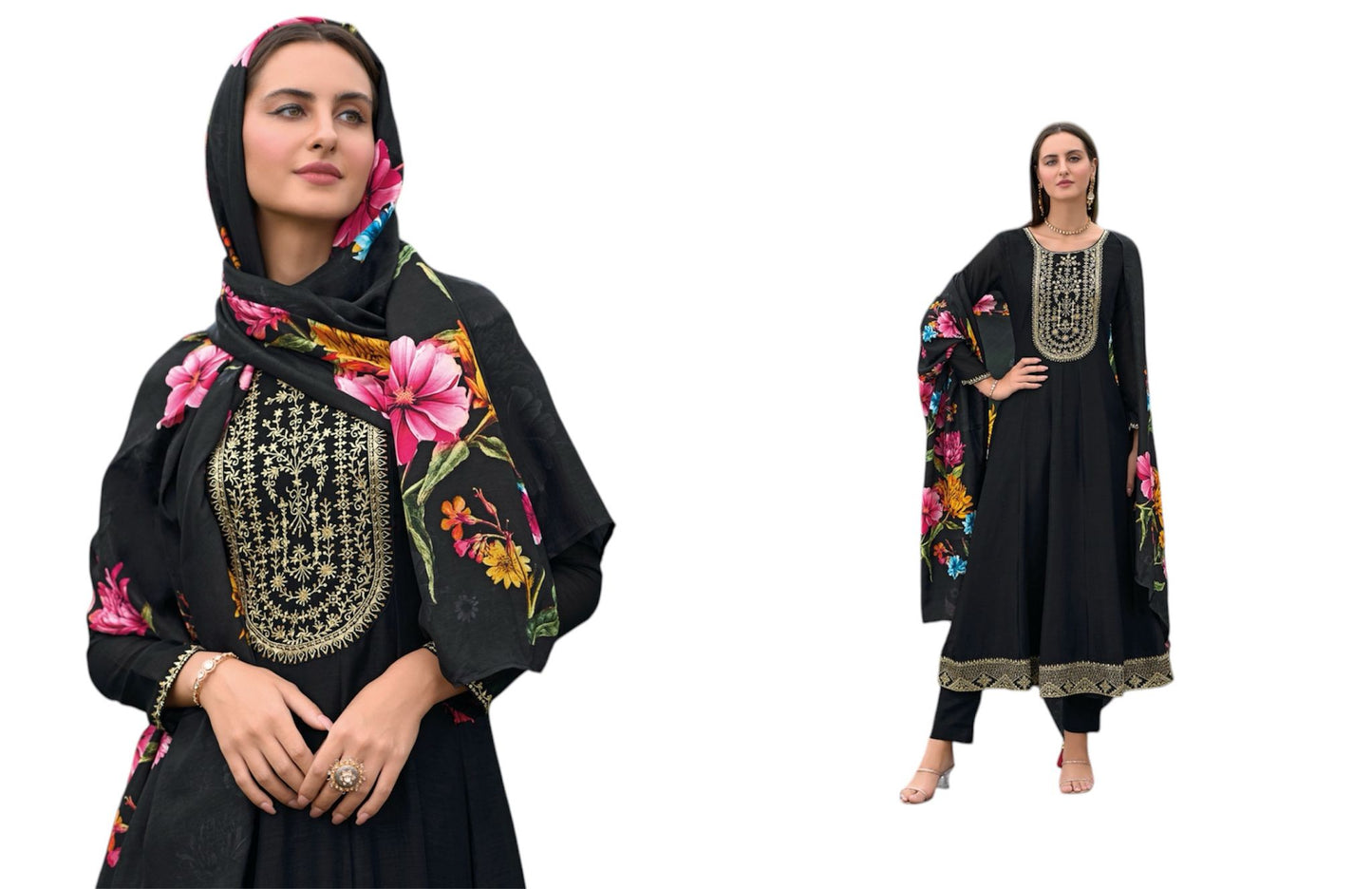 Flair Anarkali Kameez & Pants