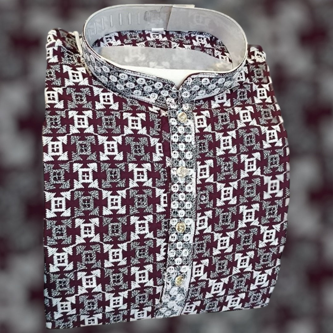 Mens Sequins Kurta Set