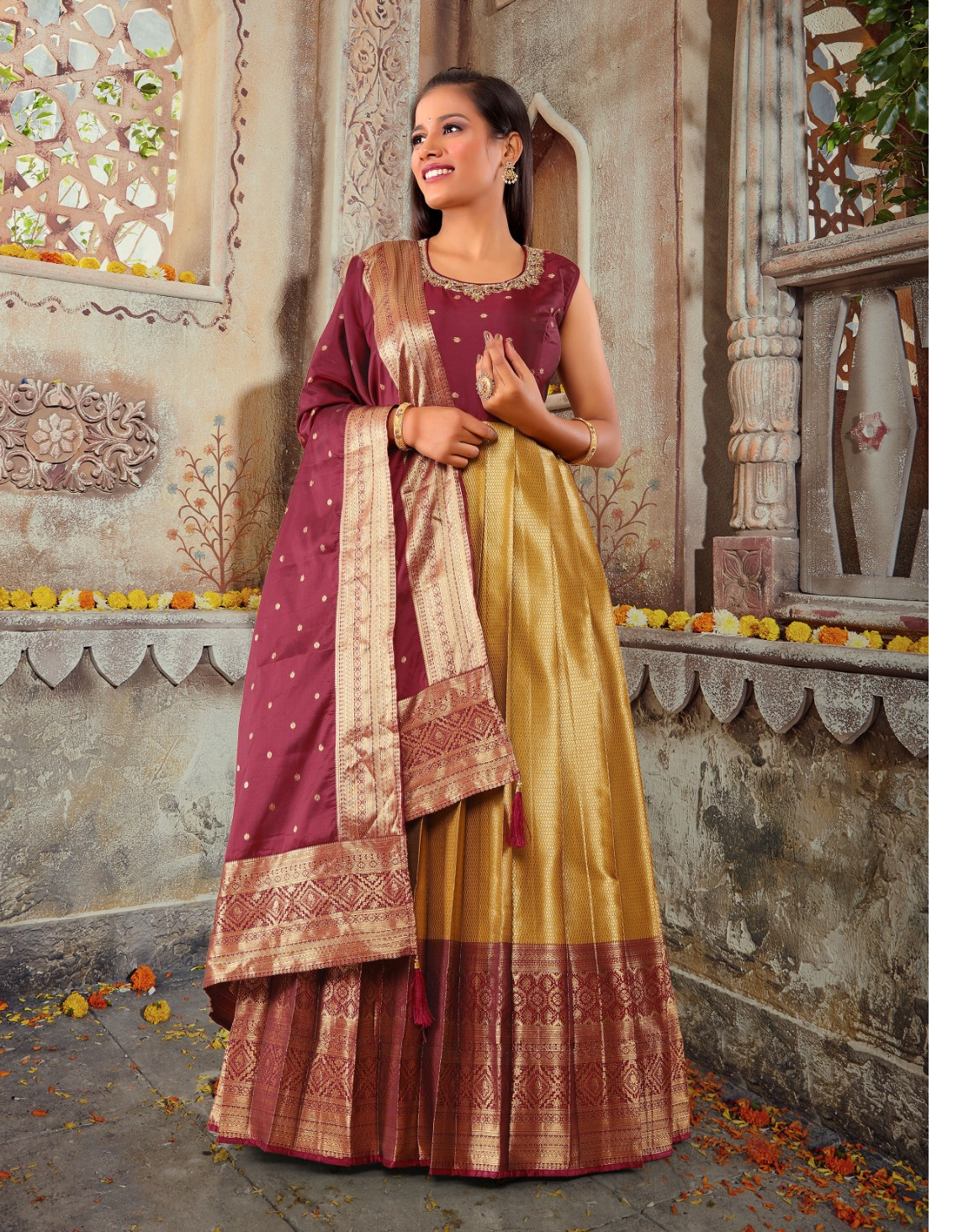 Anu Silk Long Dress