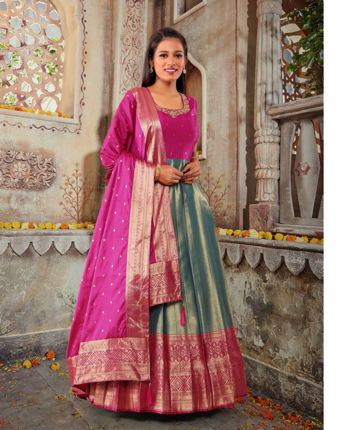 Anu Silk Long Dress (Copy)