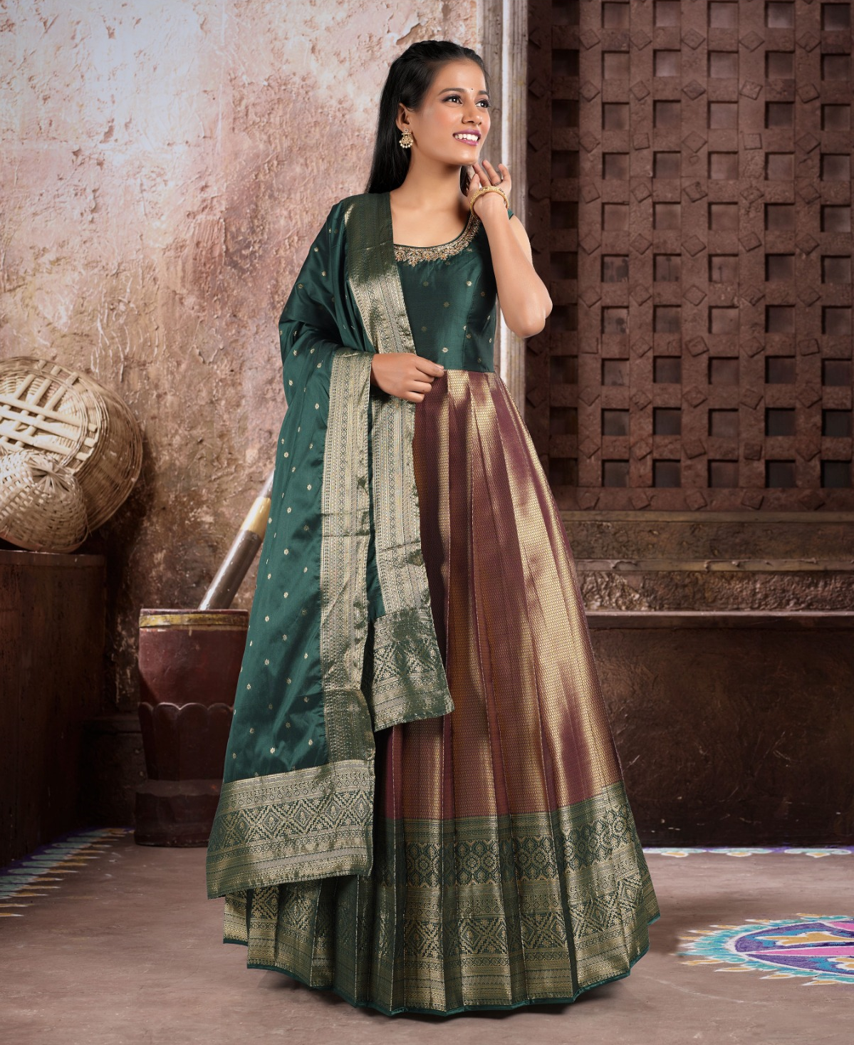 Anu Silk Long Dress (Copy)