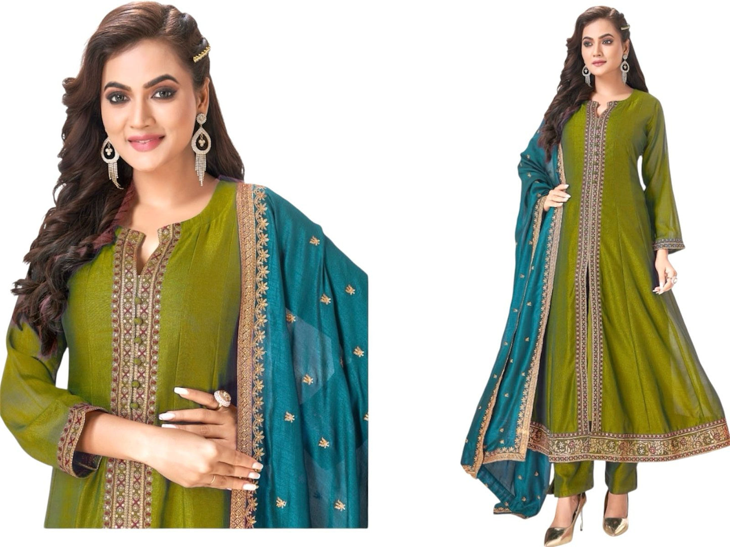 Flair Anarkali Kameez & Pants