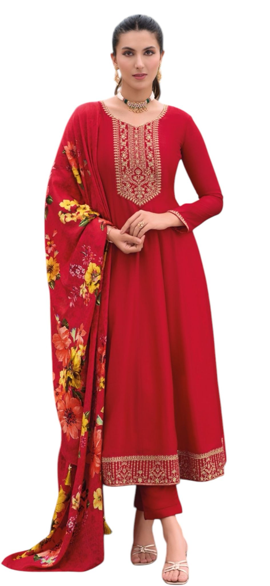 Flair Anarkali Kameez & Pants