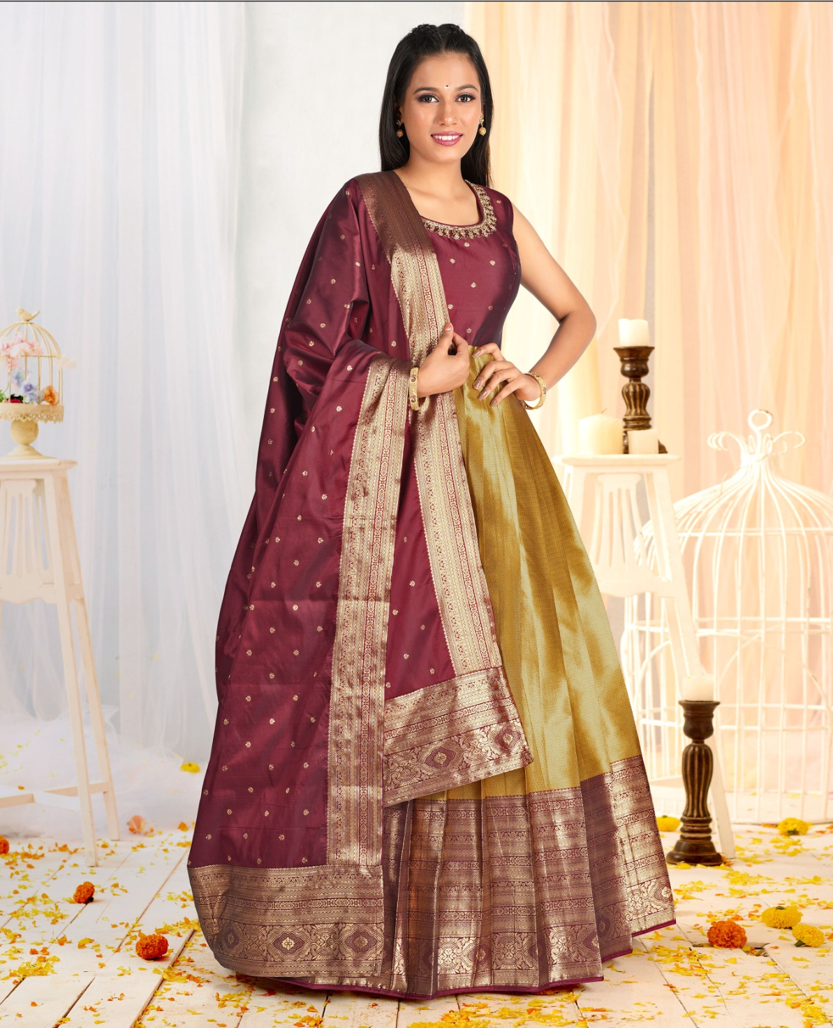 Anu Silk Long Dress