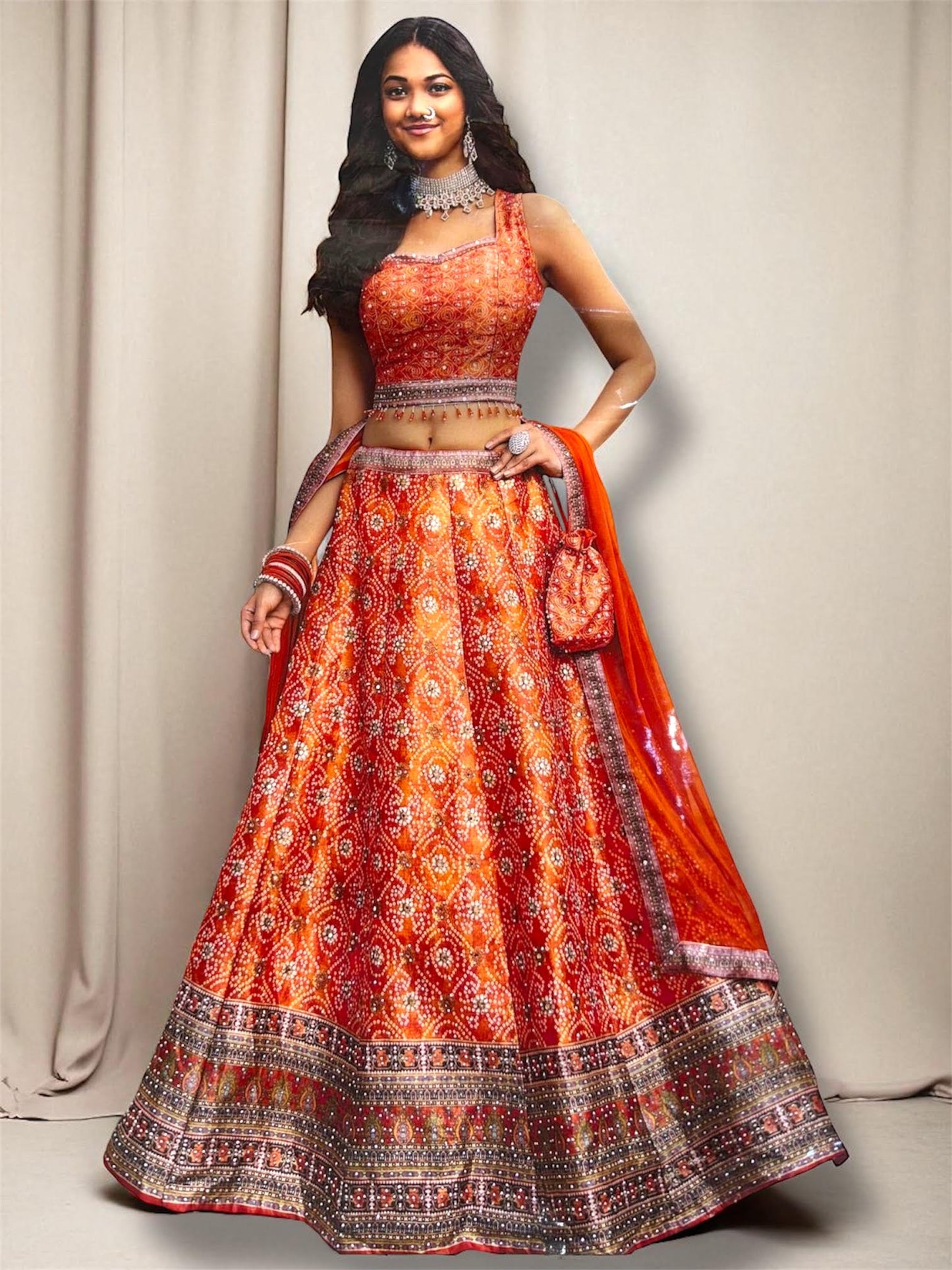 Priyanka Multi color Lahenga (Copy)