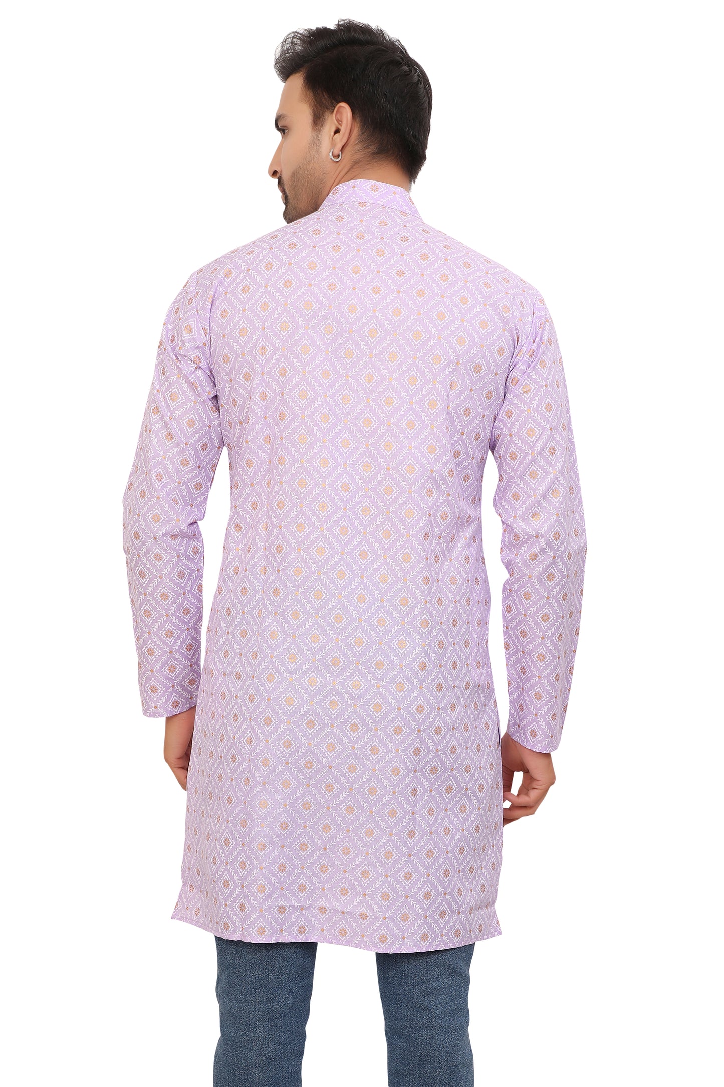 Mens Cotton Printed Kurta