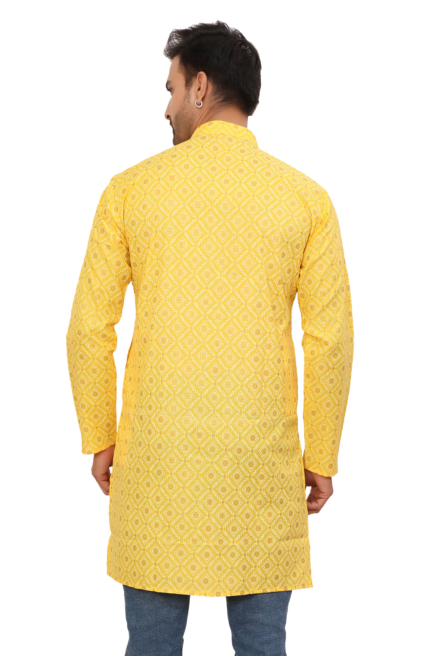 Mens Cotton Printed Kurta