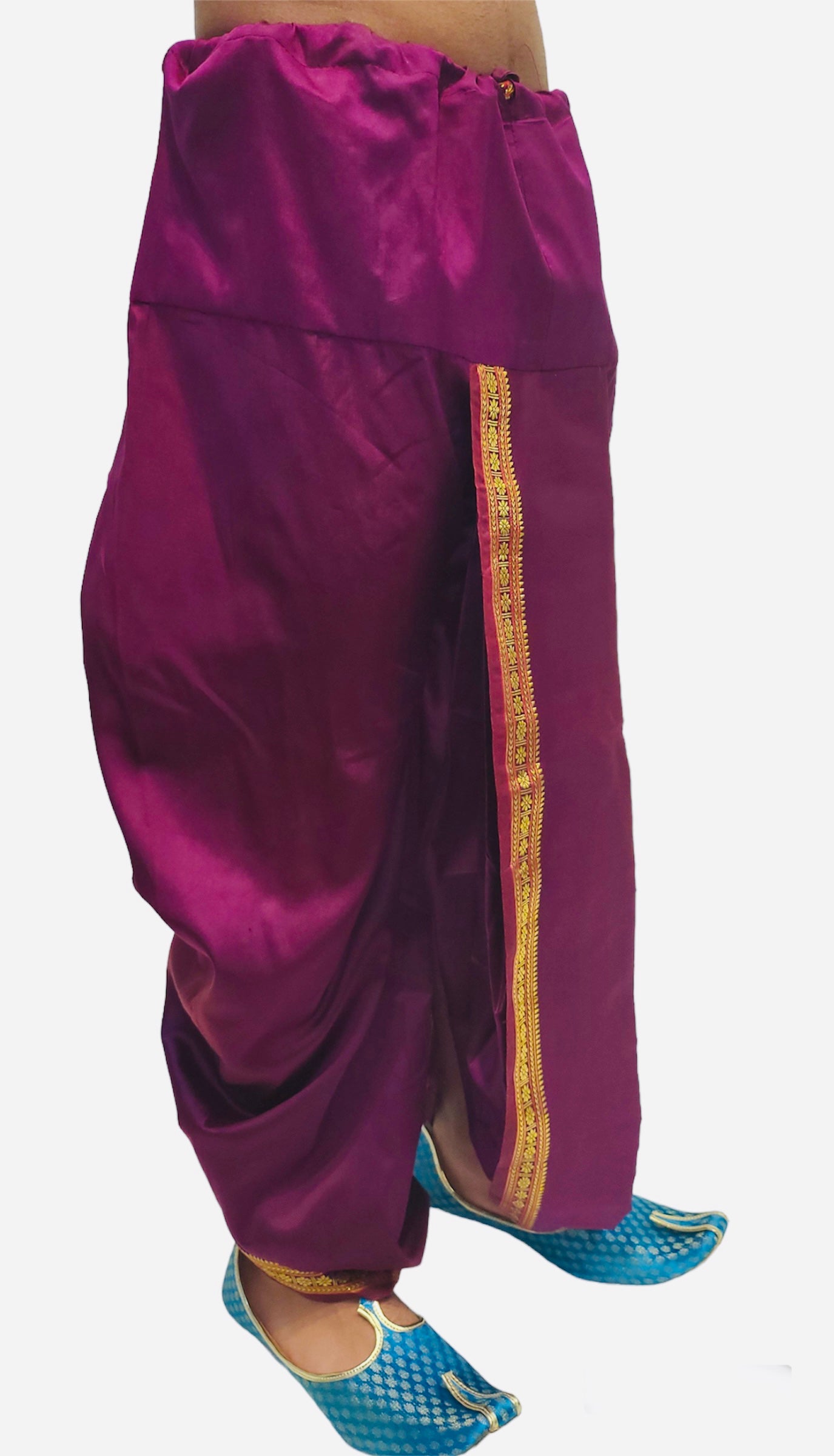 Mens Readymade Dhoti in Purple