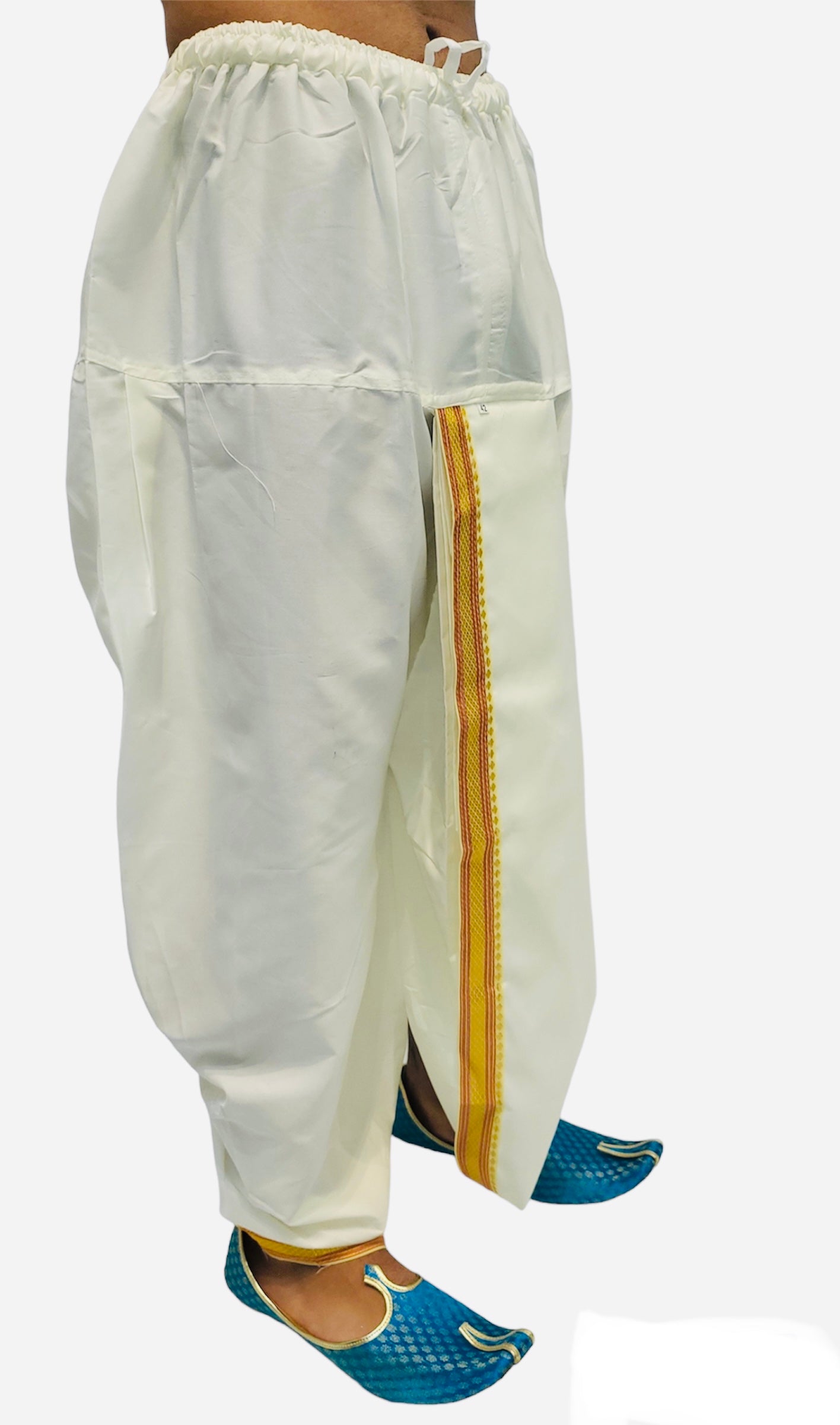 Mens Readymade Dhoti in offwhite