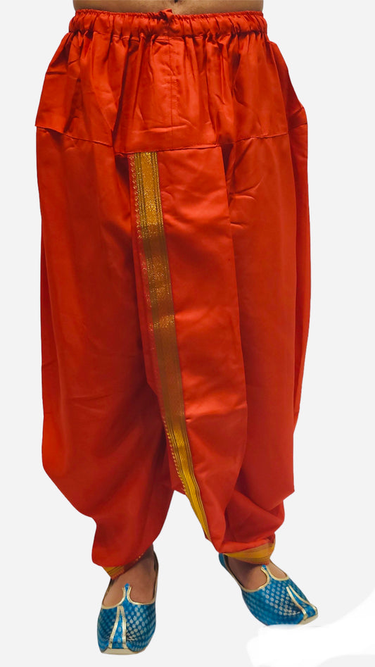 Mens Readymade Dhoti in Red