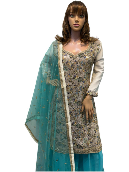 Multi Color Sharara Suit