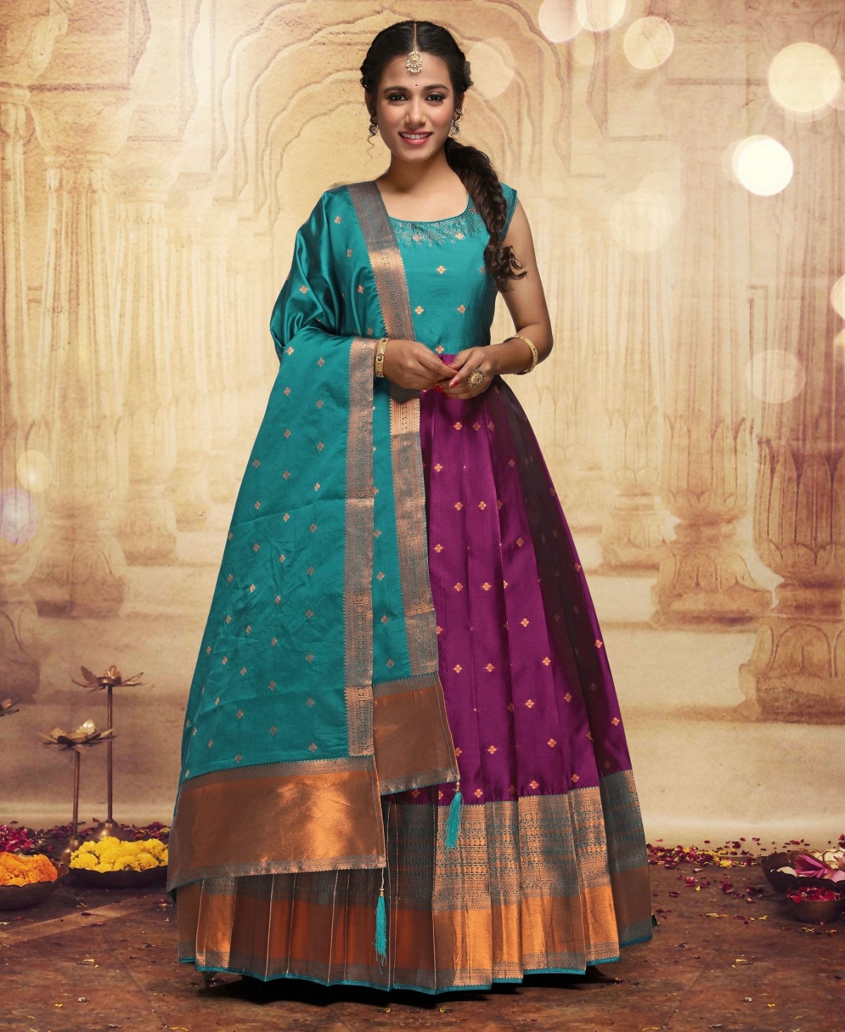Sanjana Silk Long Dress