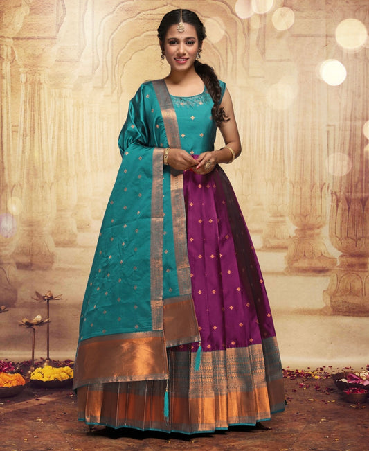 Sanjana Silk Long Dress