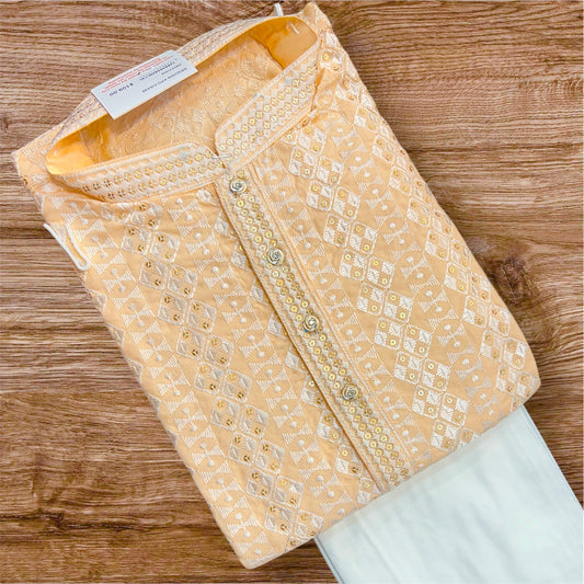 Mens Sequins Kurta Set