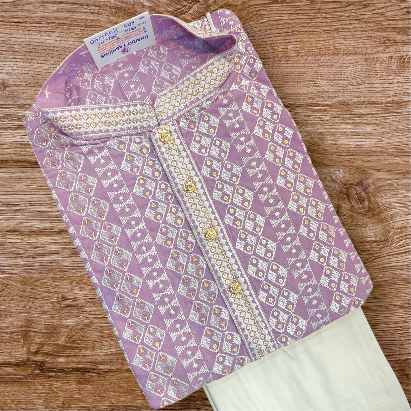Mens Sequins Kurta Set