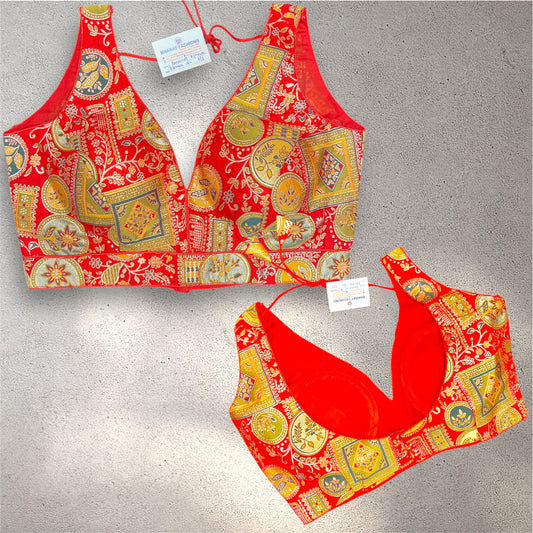 Sleevless Sweetheart neck Blouse