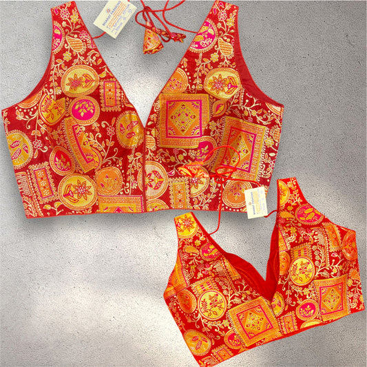 Sleevless Sweetheart neck Blouse