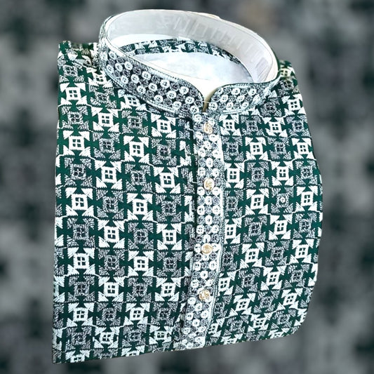 Mens Sequins Kurta Set
