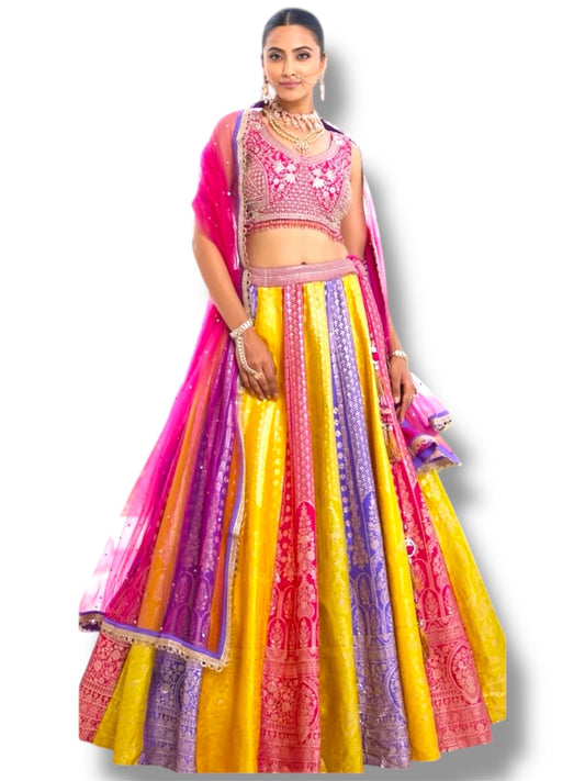 Priyanka Multi color  Lahenga
