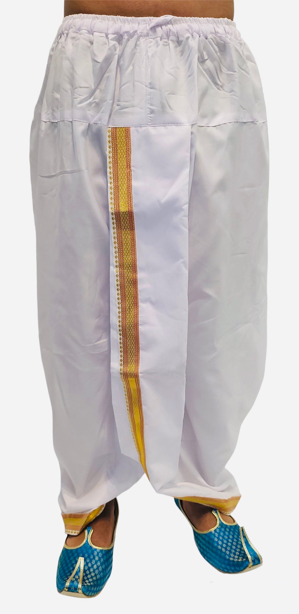 Mens Readymade Dhoti in White