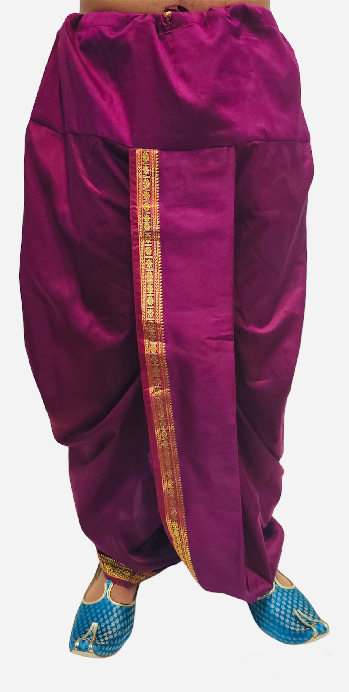 Mens Readymade Dhoti in Yellow