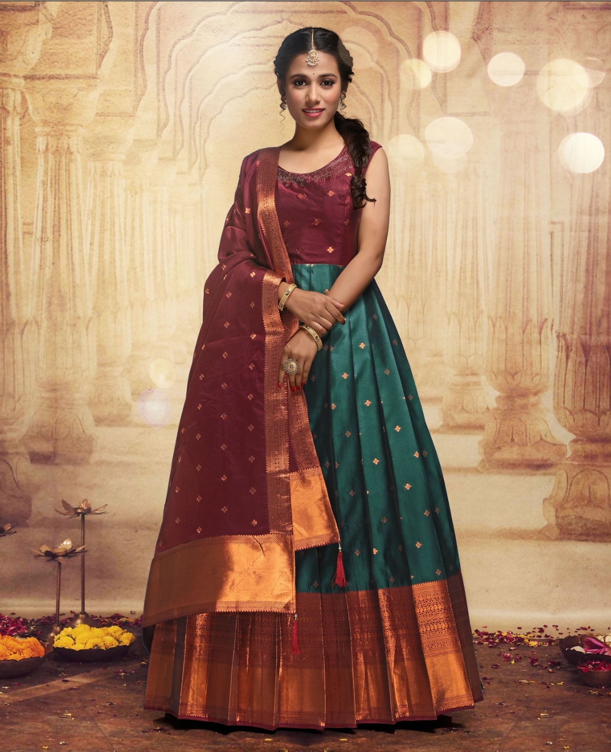 Sanjana Silk Long Dress