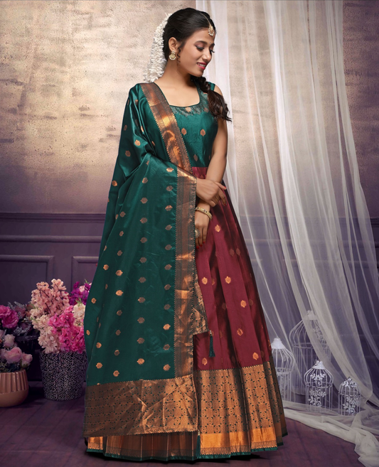 Sanjana Silk Long Dress