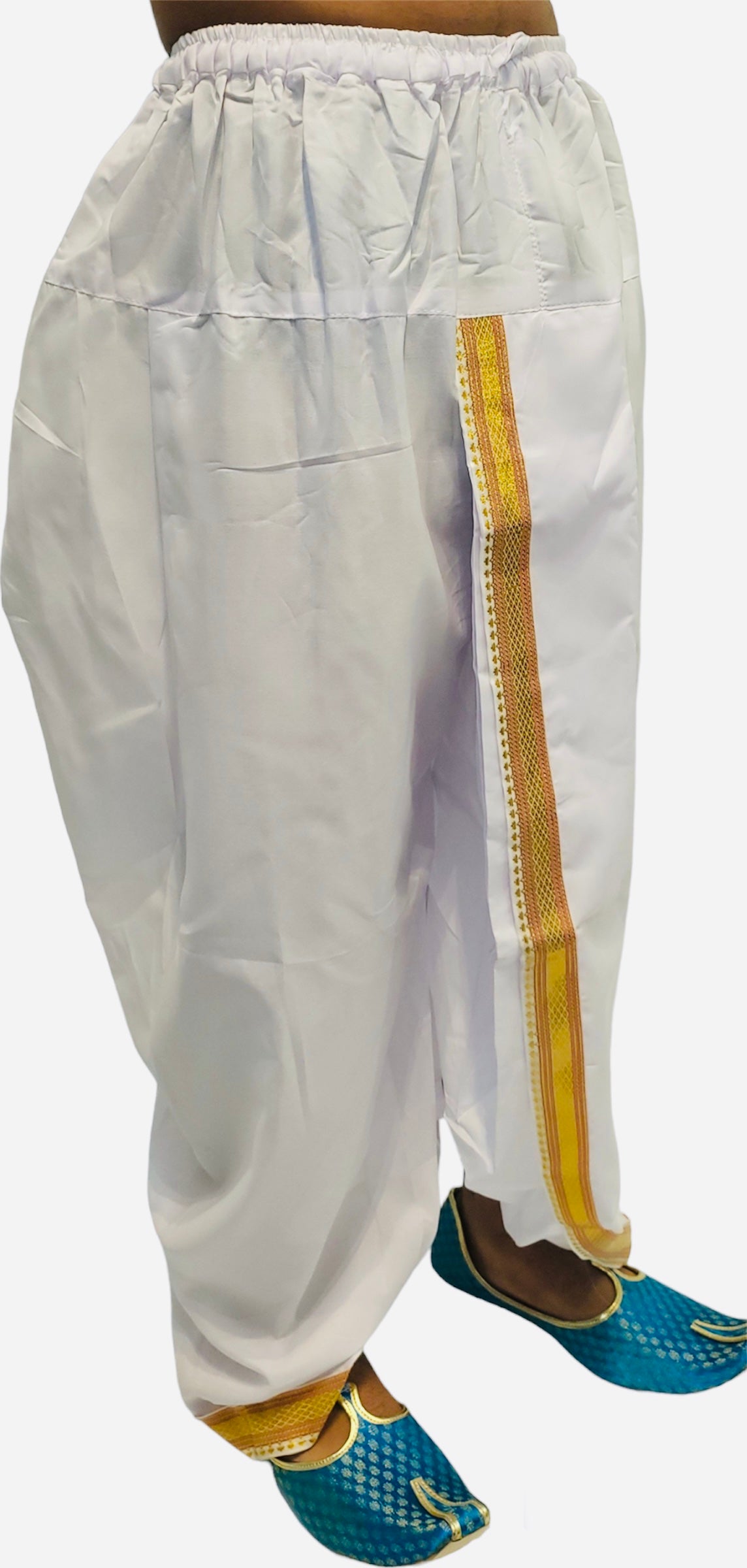 Mens Readymade Dhoti in White