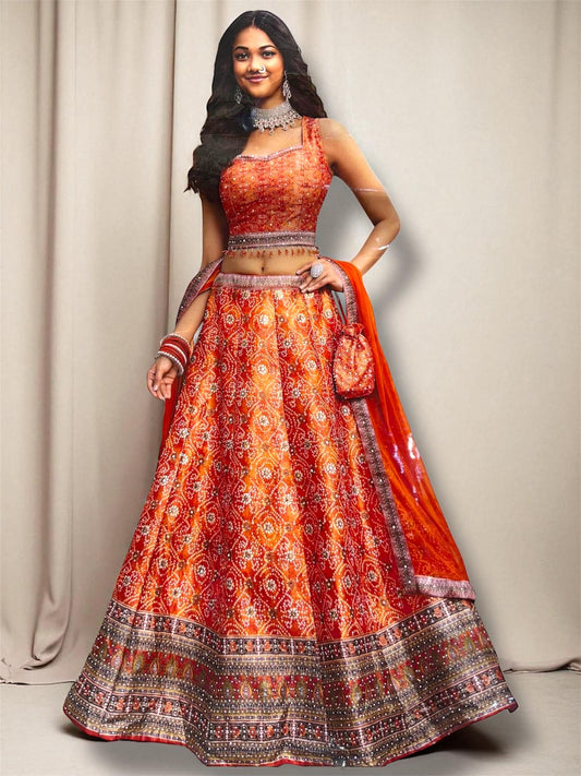 Priyanka Multi color  Lahenga (Copy)